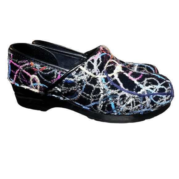 Dansko Wool Confetti String Multi Colired Work Professional Clog Mule 41